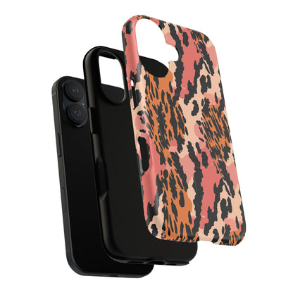Leopard Print Tough Magnetic Phone Case — Slim Protective iPhone Cover