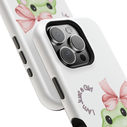 Cute Frog Phone Case, Impact-Resistant Phone Cover, Gift for Her, Fun Girl Accessories, Colorful Tech Protection