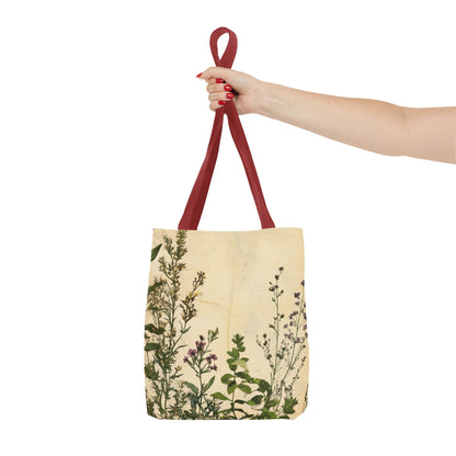 Vintage Floral Tote Bag — Botanical Garden Print AOP