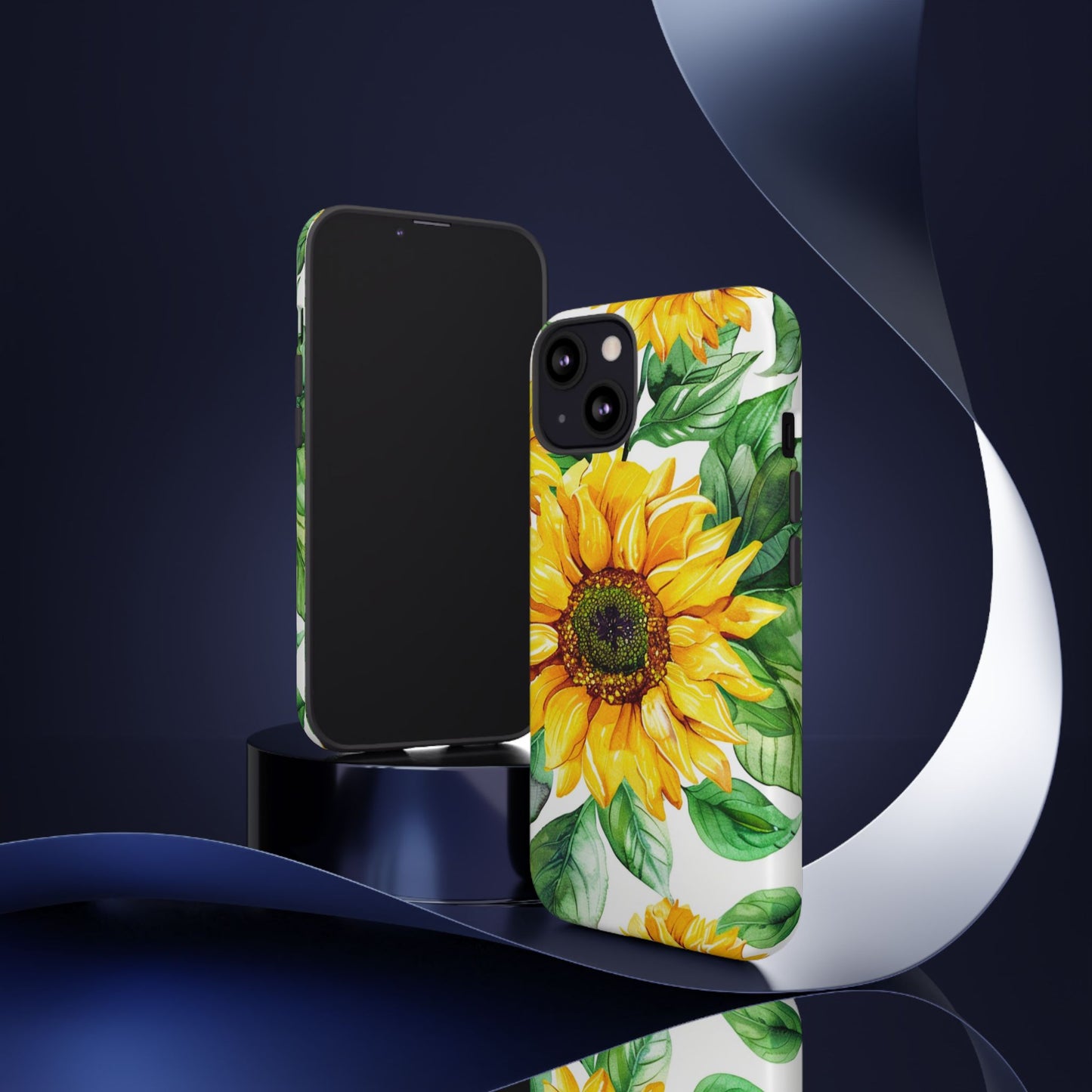 Sunflower Tough Phone Case — Bright Floral Protective Cover