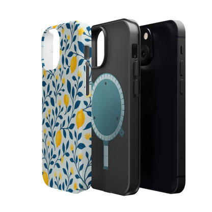 Phone Case — Lemon Branch Magnetic Impact-Resistant Case IPhone Case For Girl,Summer Vibes.