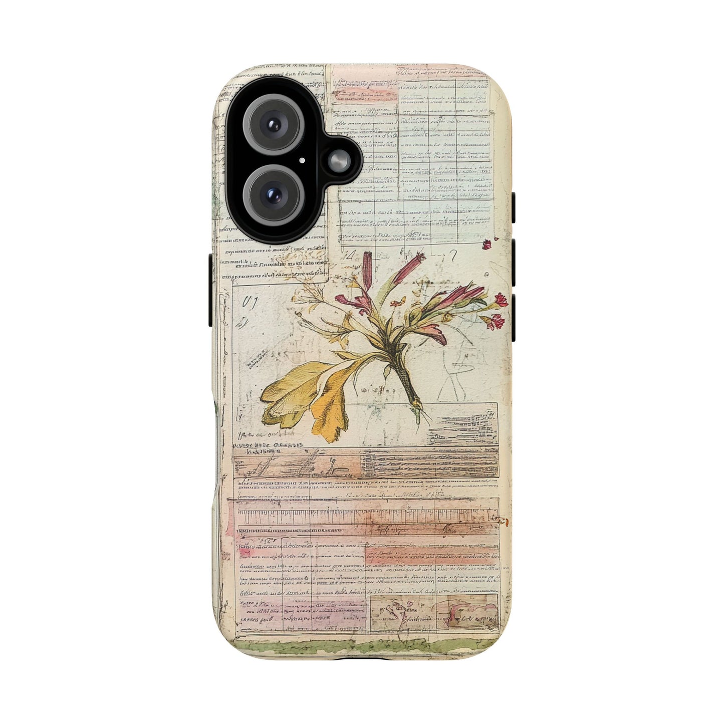 Vintage Botanical Tough Case — Floral Collage Phone Cover