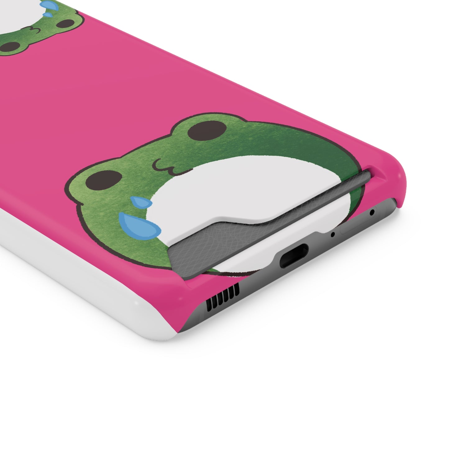 Phone Case With Card Holder frog for animal lovers