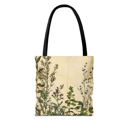 Vintage Floral Tote Bag — Botanical Garden Print AOP