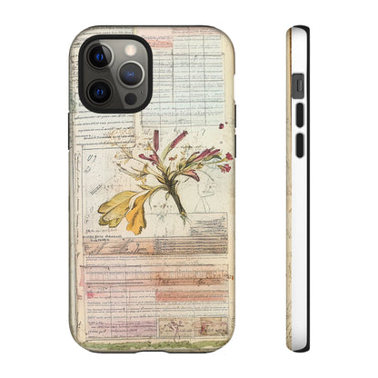 Vintage Botanical Tough Case — Floral Collage Phone Cover