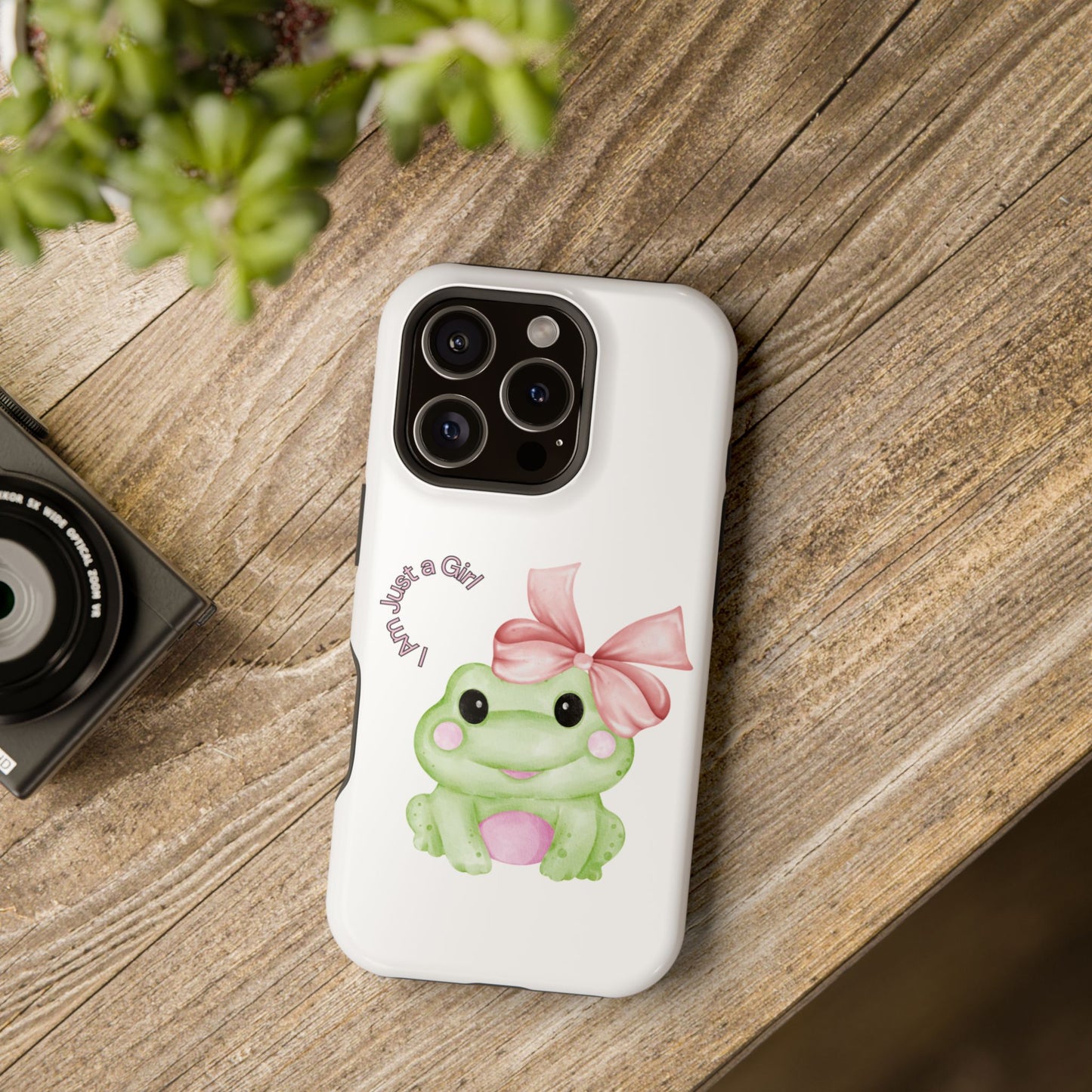 Cute Frog Phone Case, Impact-Resistant Phone Cover, Gift for Her, Fun Girl Accessories, Colorful Tech Protection