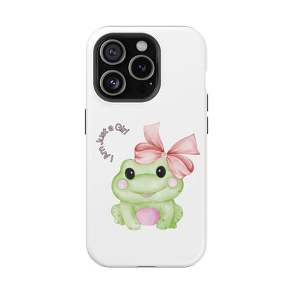Cute Frog Phone Case, Impact-Resistant Phone Cover, Gift for Her, Fun Girl Accessories, Colorful Tech Protection