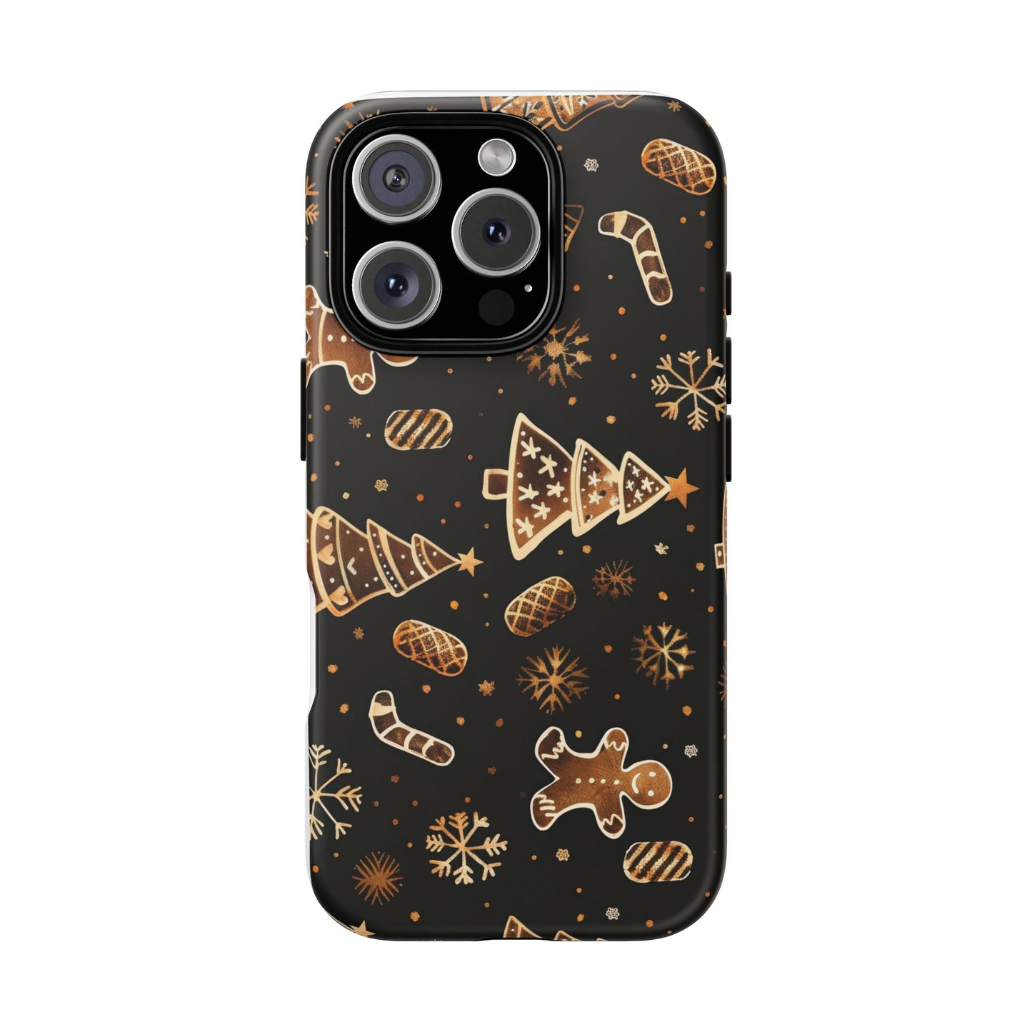Christmas Cookie Phone Case,Black And Gold ,Case Holidays Case