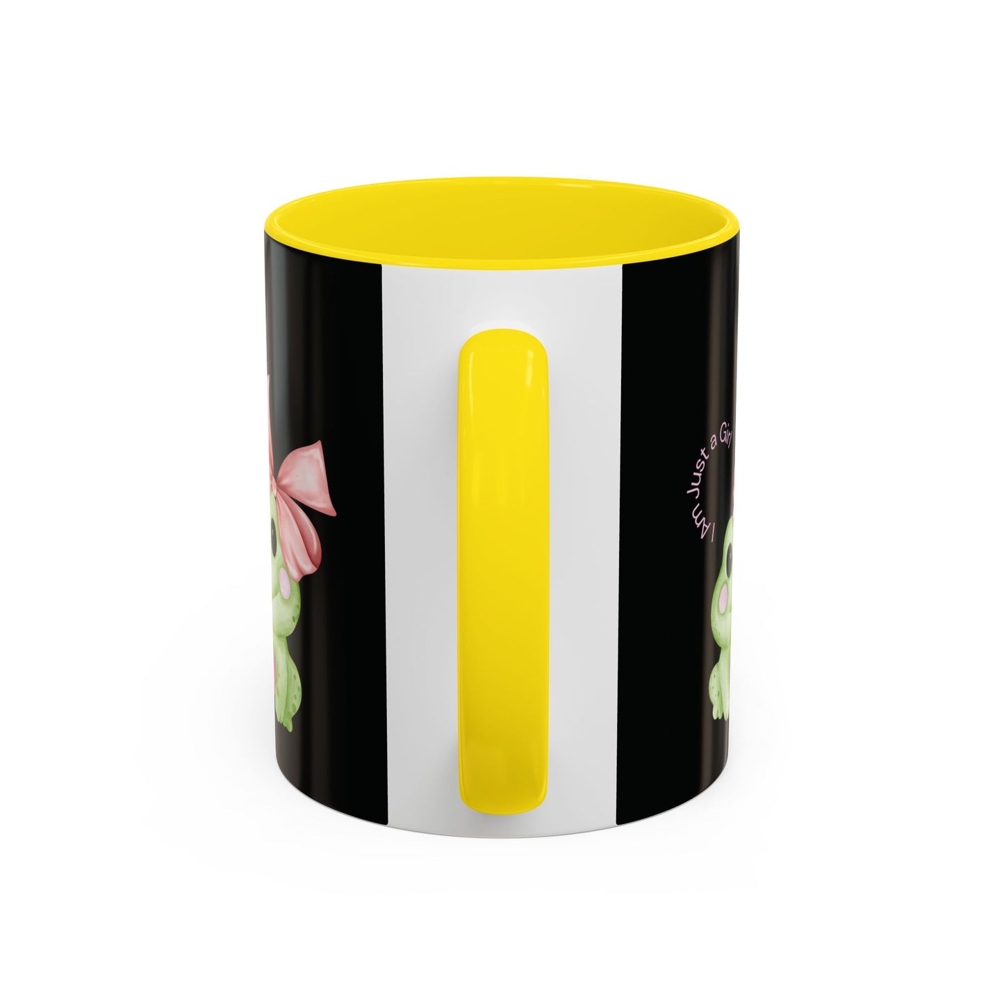Cute Frog Accent Coffee Mug - Perfect for Girls, Gift for Coffee Lovers, Funny Frog Mug, Animal Lover Gift, Office Mug