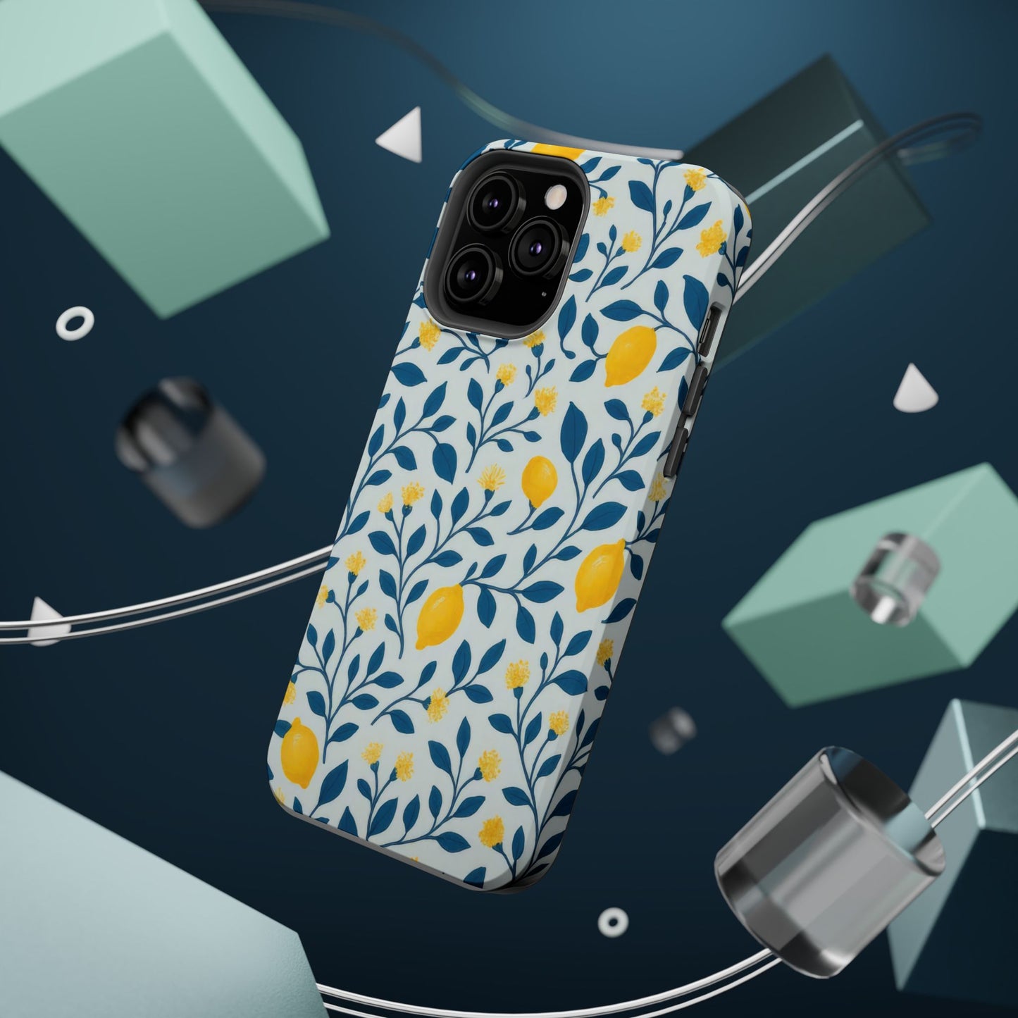Phone Case — Lemon Branch Magnetic Impact-Resistant Case IPhone Case For Girl,Summer Vibes.
