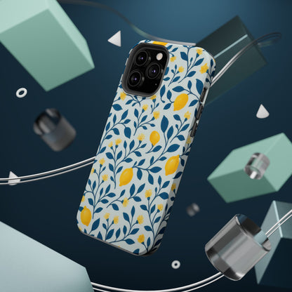 Phone Case — Lemon Branch Magnetic Impact-Resistant Case IPhone Case For Girl,Summer Vibes.