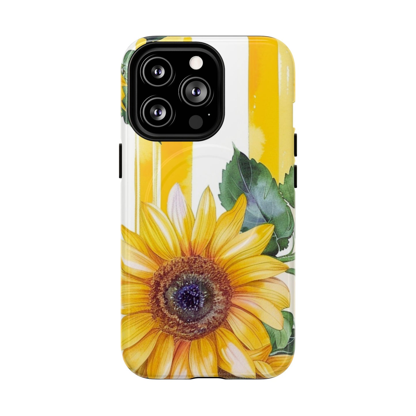 Sunflower Tough Magnetic Phone Case — Bright Floral Protective Cover