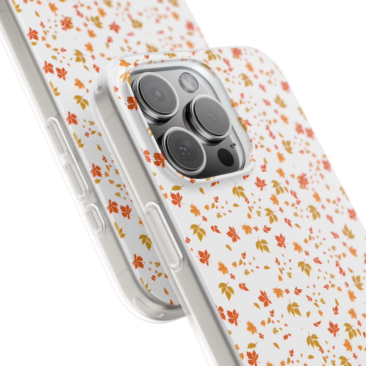Floral Phone Case | Cute Flexi Case, Customizable Mobile Cover, Holiday Gift for Her, Stylish Tech Accessory, Flower Pattern,Autumn