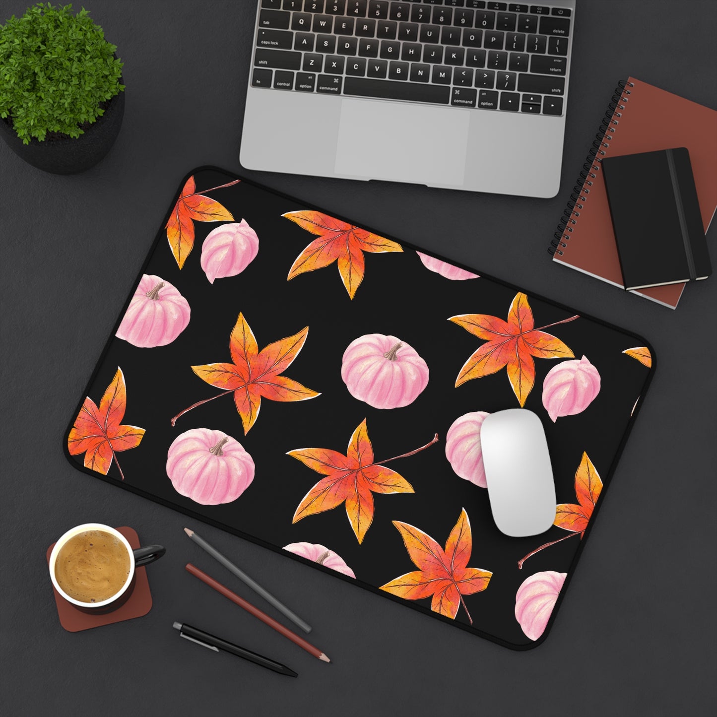 Autumn-Inspired Desk Mat - Cozy Fall Decor, Computer Mouse Pad, Office Accessories, Seasonal Home Decor, Unique Gift Idea