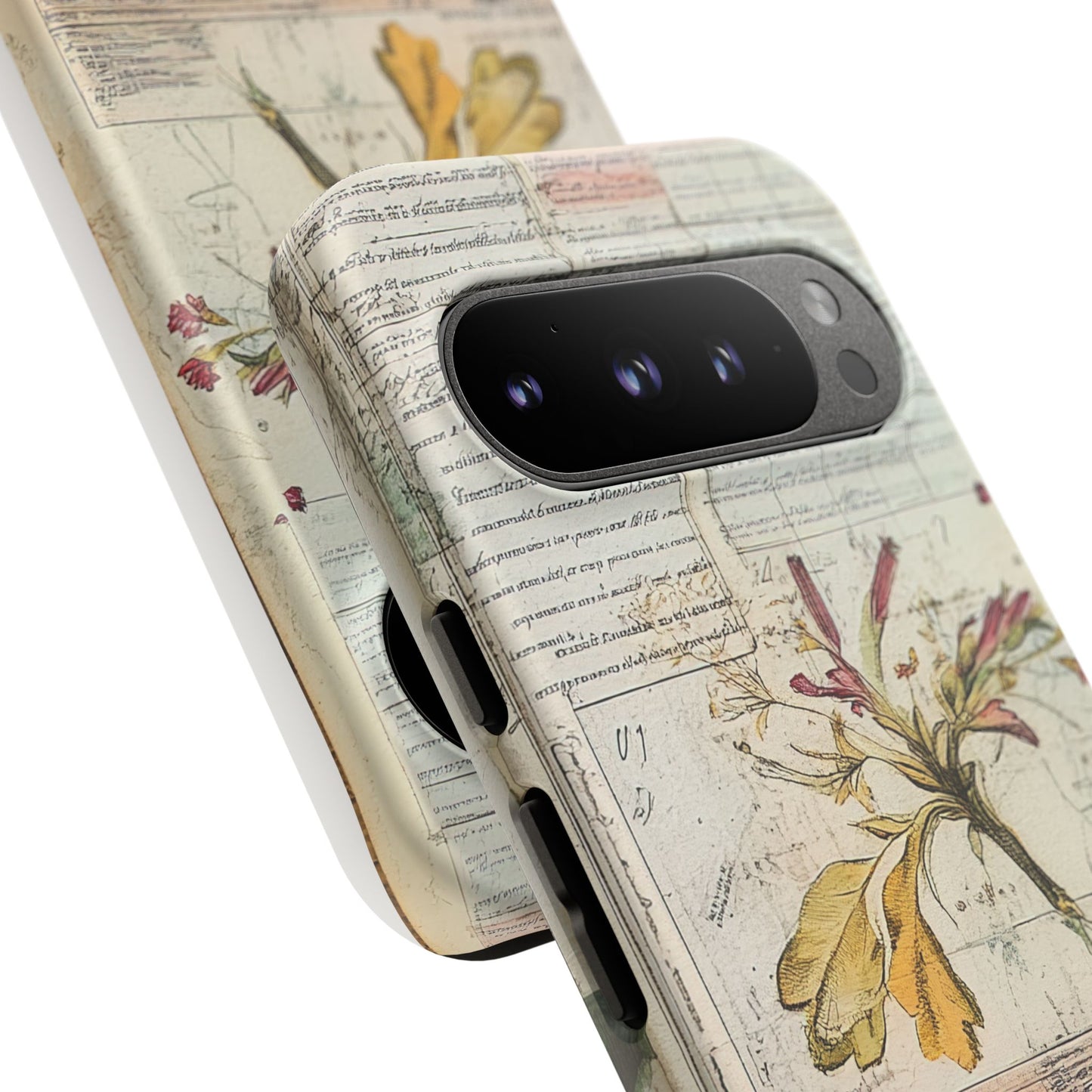 Vintage Botanical Tough Case — Floral Collage Phone Cover