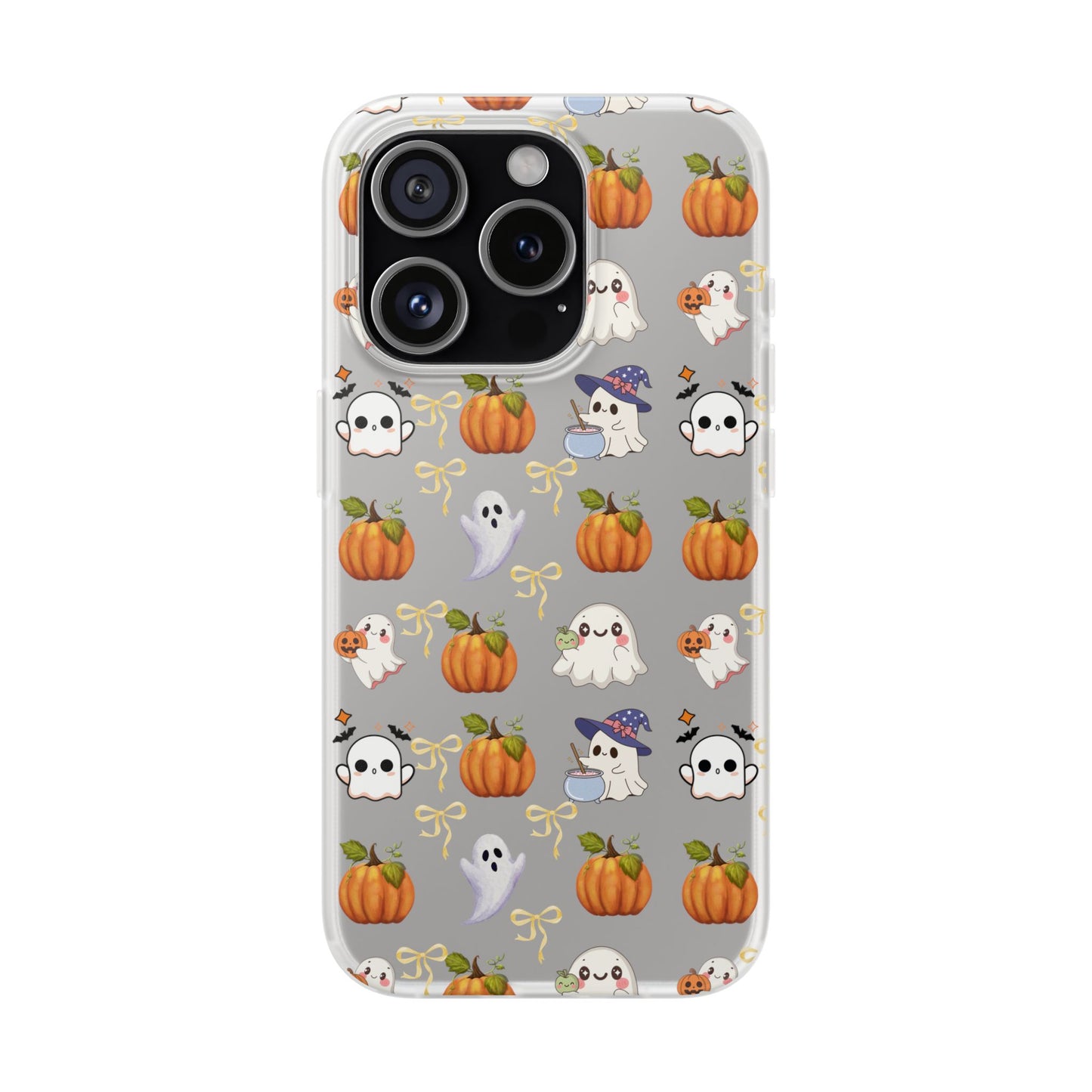 Cute Halloween Flexi Cases | Ghosts & Pumpkins Phone Cover, Spooky Gifts, Fall Decor, Horror Lovers, October Celebration
