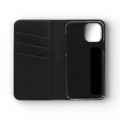 Sunflower & Lemon Flip Phone Case – Floral Wallet Flip Case with Card Slots