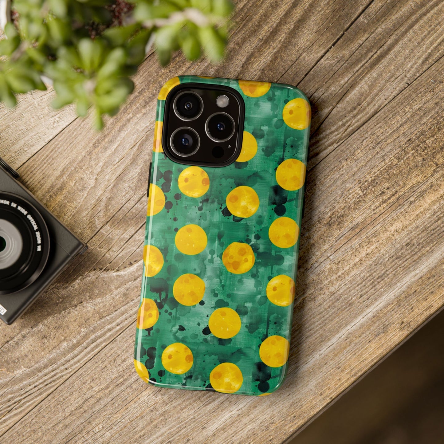 Tough Cases With a Green Color And Yellow ,A Perfect Gift For A Girl