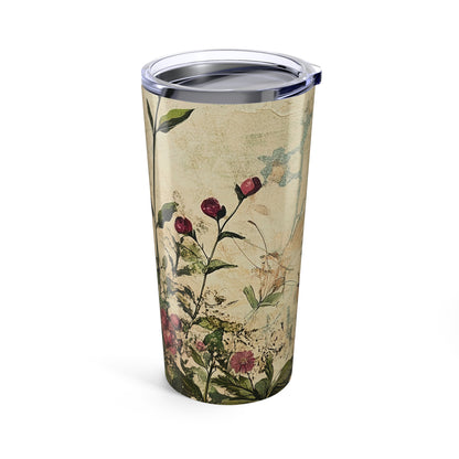 Botanical 20oz Tumbler – Vintage Floral Insulated Travel Cup