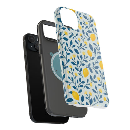 Phone Case — Lemon Branch Magnetic Impact-Resistant Case IPhone Case For Girl,Summer Vibes.