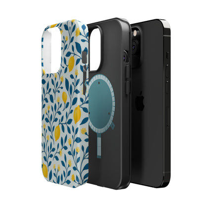 Phone Case — Lemon Branch Magnetic Impact-Resistant Case IPhone Case For Girl,Summer Vibes.