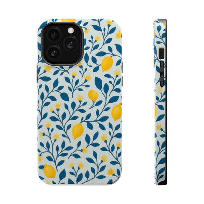 Phone Case — Lemon Branch Magnetic Impact-Resistant Case IPhone Case For Girl,Summer Vibes.