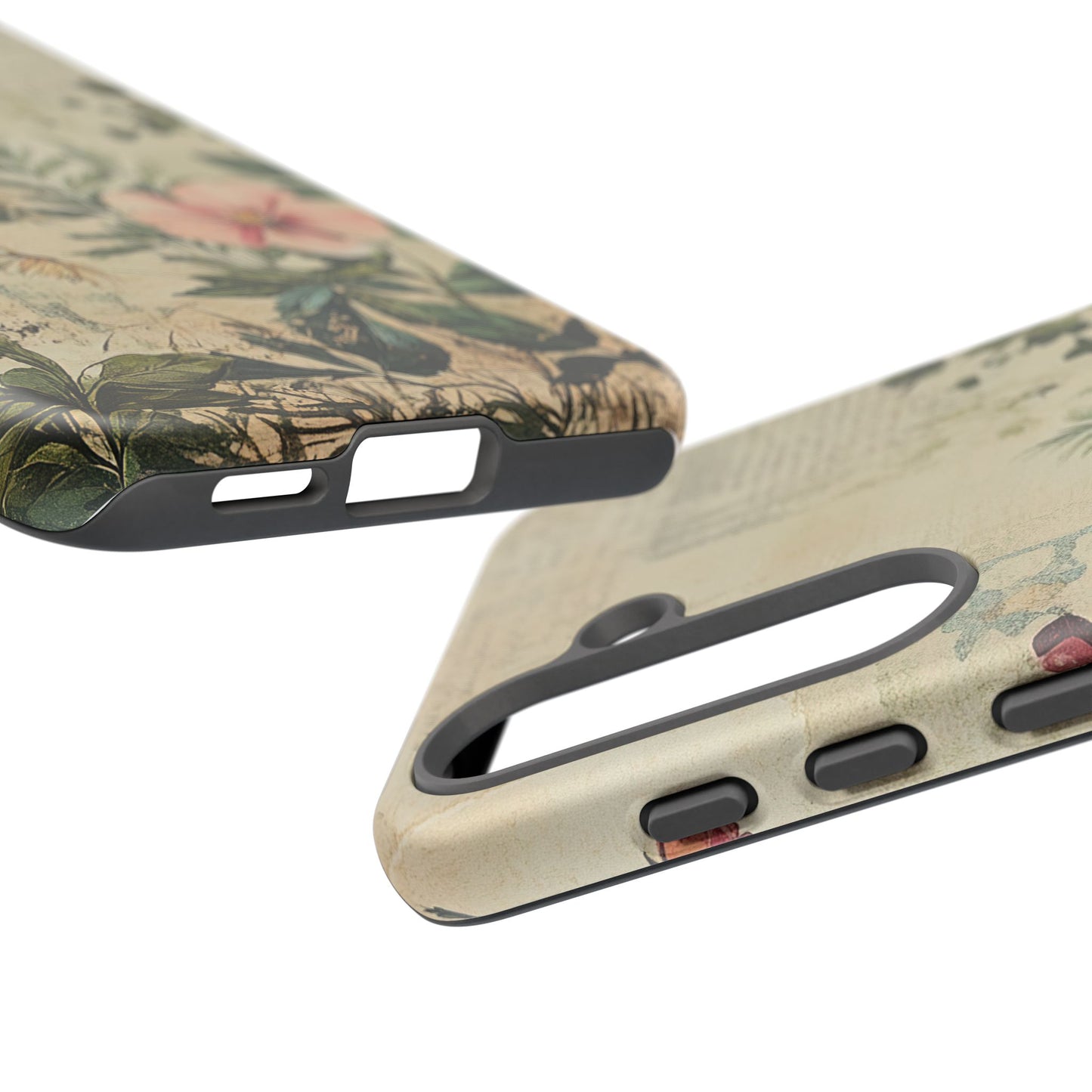 Floral Vintage Tough Case – Botanical Protective Phone Cover,Plants Lovers