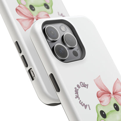 Cute Frog Phone Case, Impact-Resistant Phone Cover, Gift for Her, Fun Girl Accessories, Colorful Tech Protection