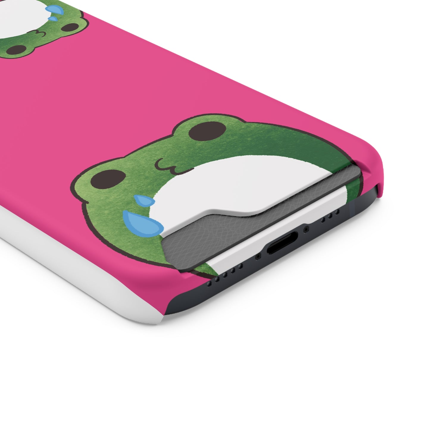 Phone Case With Card Holder frog for animal lovers