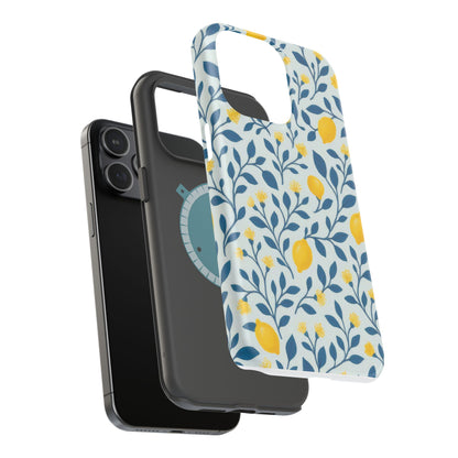 Phone Case — Lemon Branch Magnetic Impact-Resistant Case IPhone Case For Girl,Summer Vibes.