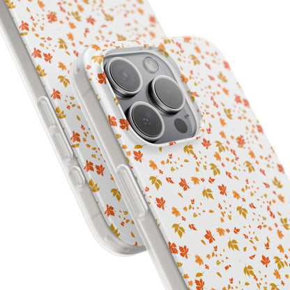 Floral Phone Case | Cute Flexi Case, Customizable Mobile Cover, Holiday Gift for Her, Stylish Tech Accessory, Flower Pattern,Autumn
