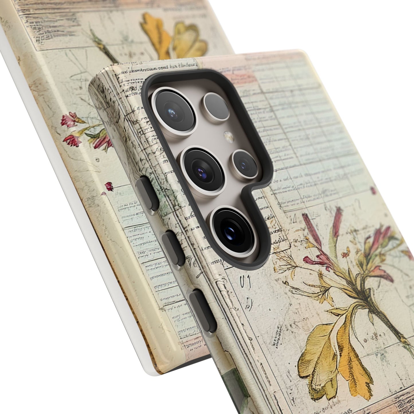 Vintage Botanical Tough Case — Floral Collage Phone Cover