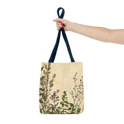 Vintage Floral Tote Bag — Botanical Garden Print AOP