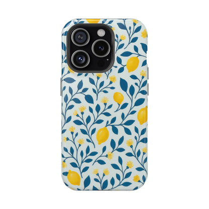 Phone Case — Lemon Branch Magnetic Impact-Resistant Case IPhone Case For Girl,Summer Vibes.