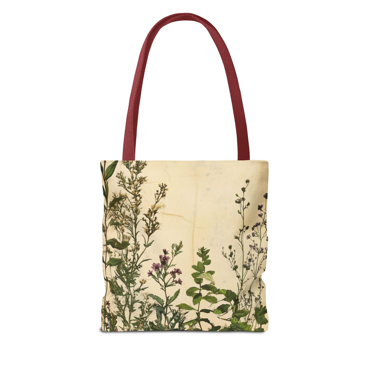 Vintage Floral Tote Bag — Botanical Garden Print AOP
