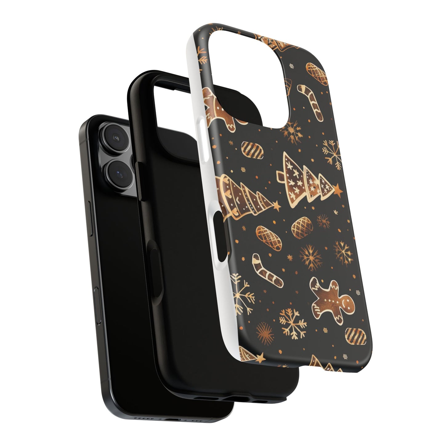 Christmas Cookie Phone Case,Black And Gold ,Case Holidays Case