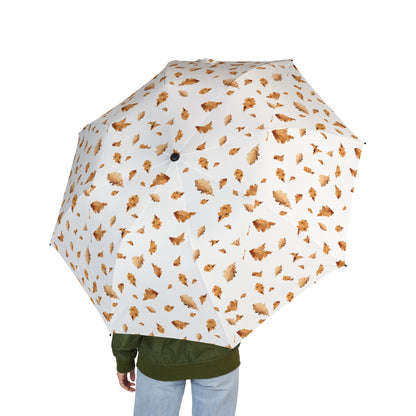 Autumn  Umbrella, Foldable Umbrella, Cute Rain Gear, Gift for Her, Waterproof Umbrella with Bow Design