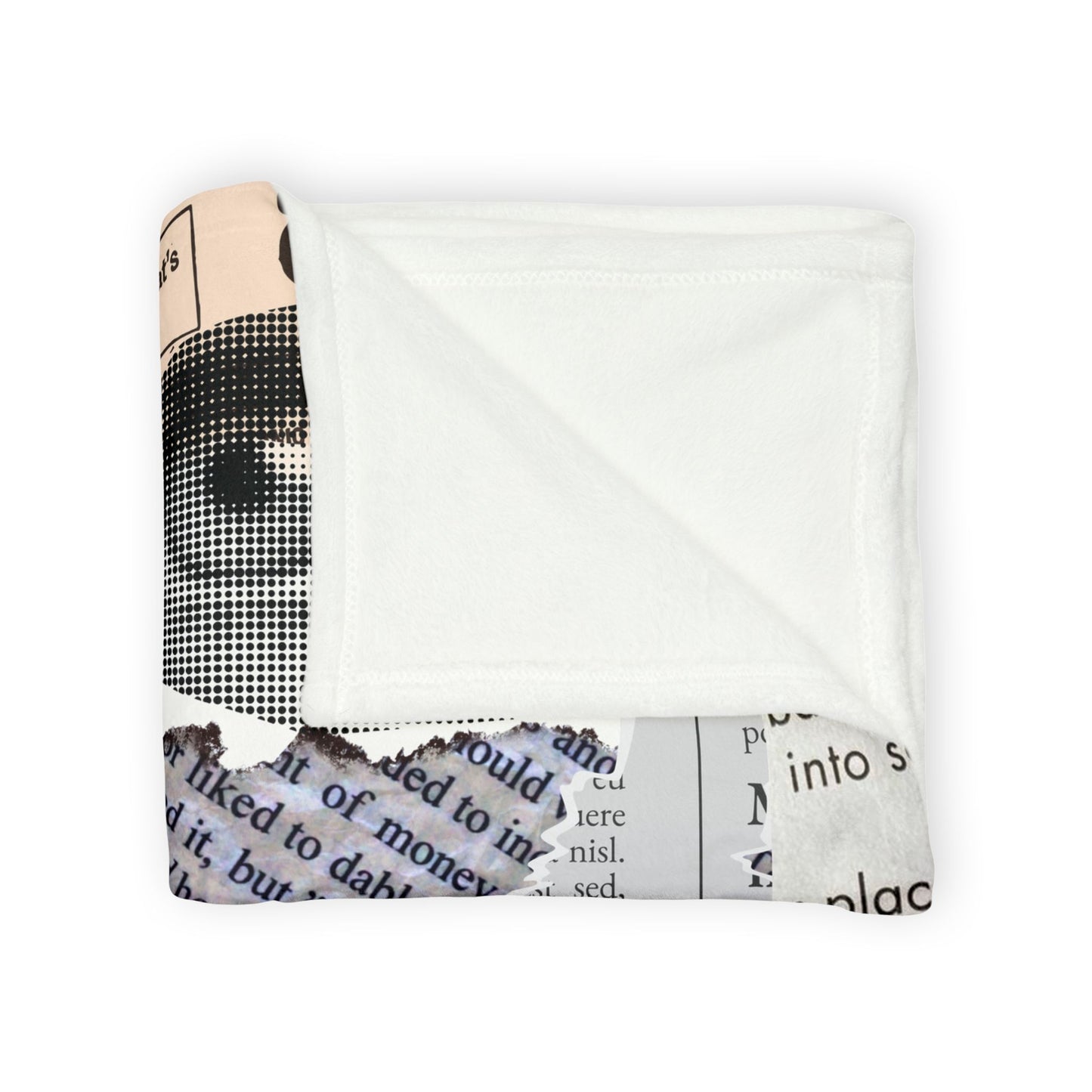 Artistic Polyester Blanket with Newspaper Design, Cozy Throw Blanket for Home Decor, Unique Gift for Art Lovers, Soft Bedspread, Warm [...]