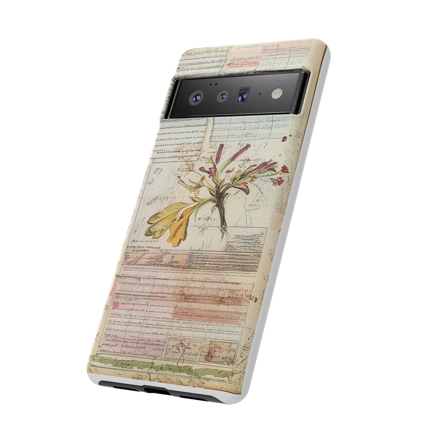 Vintage Botanical Tough Case — Floral Collage Phone Cover