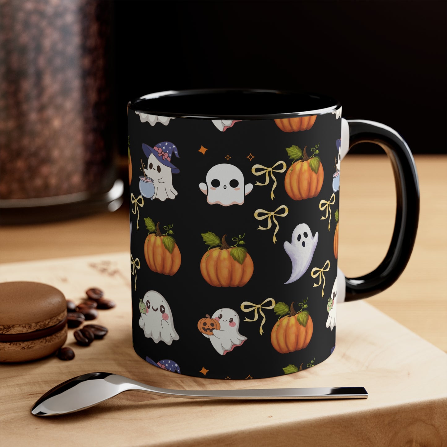 Halloween Ghosts Accent Mug - Cute Spooky Coffee Cup for Fall Decor, Ghost Mug for Halloween Party, Whimsical Pumpkin Design, Perfect [...]