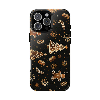 Christmas Cookie Phone Case,Black And Gold ,Case Holidays Case