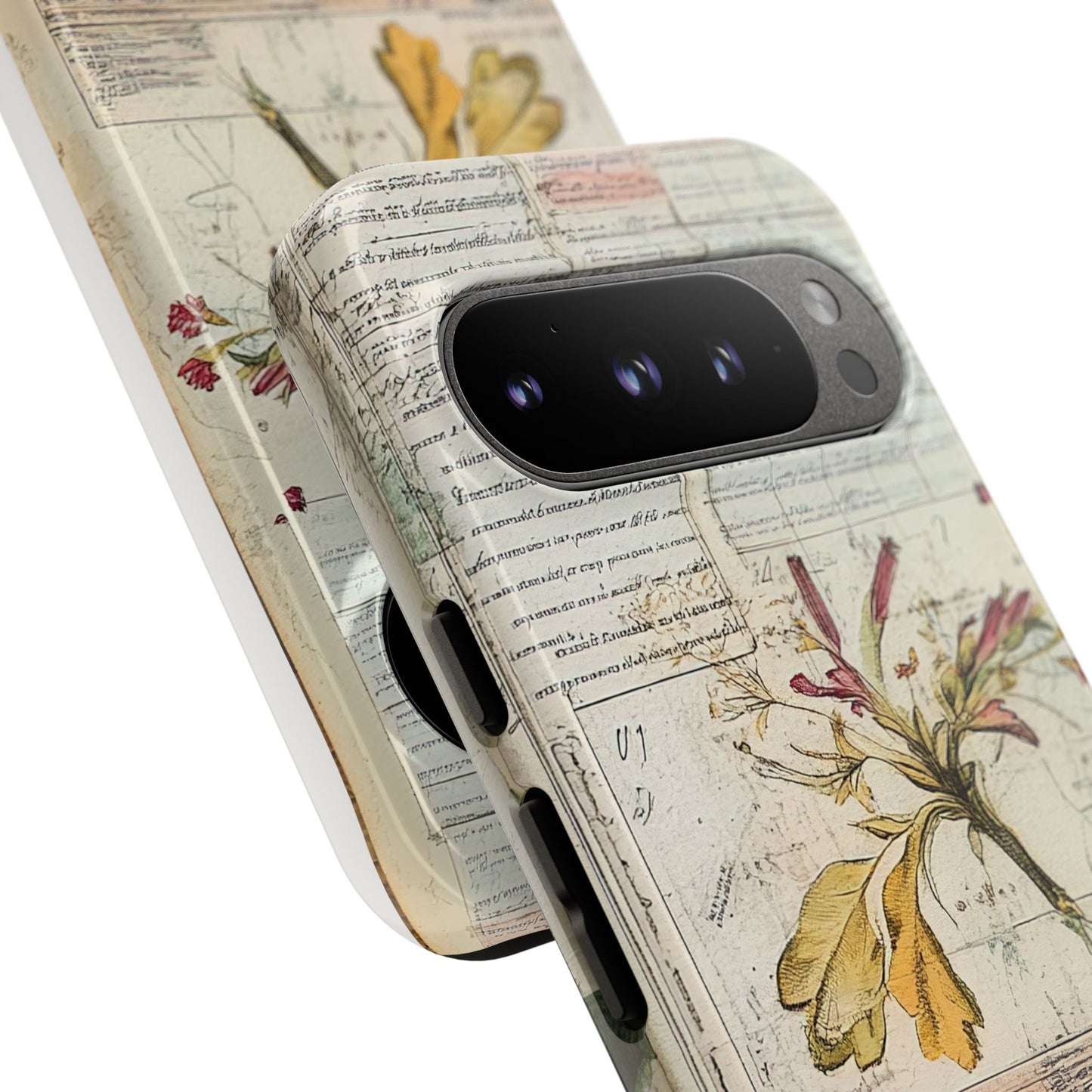 Vintage Botanical Tough Case — Floral Collage Phone Cover