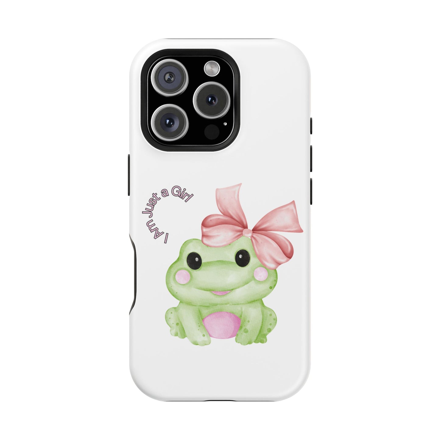 Cute Frog Phone Case, Impact-Resistant Phone Cover, Gift for Her, Fun Girl Accessories, Colorful Tech Protection