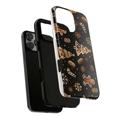 Christmas Cookie Phone Case,Black And Gold ,Case Holidays Case