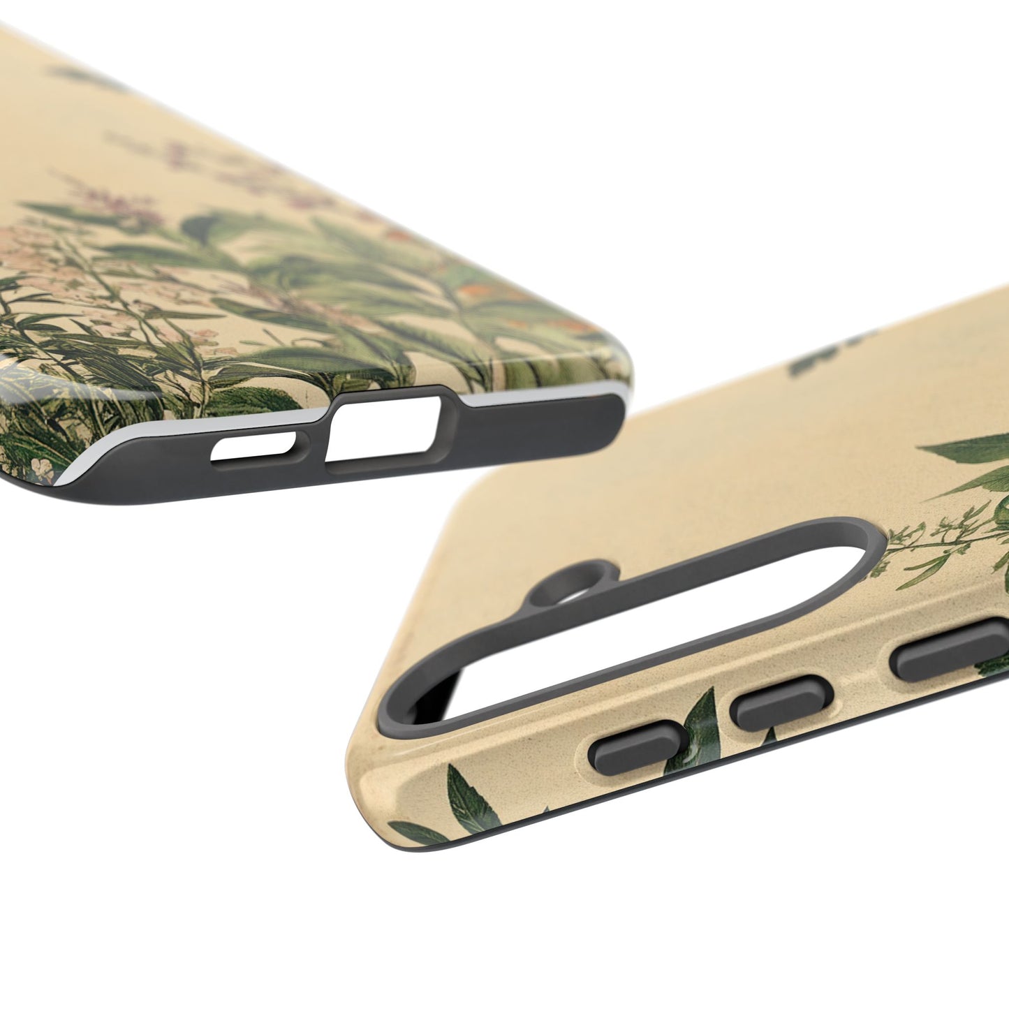Floral Vintage Tough Case – Botanical Protective Phone Cover,Plants Lovers