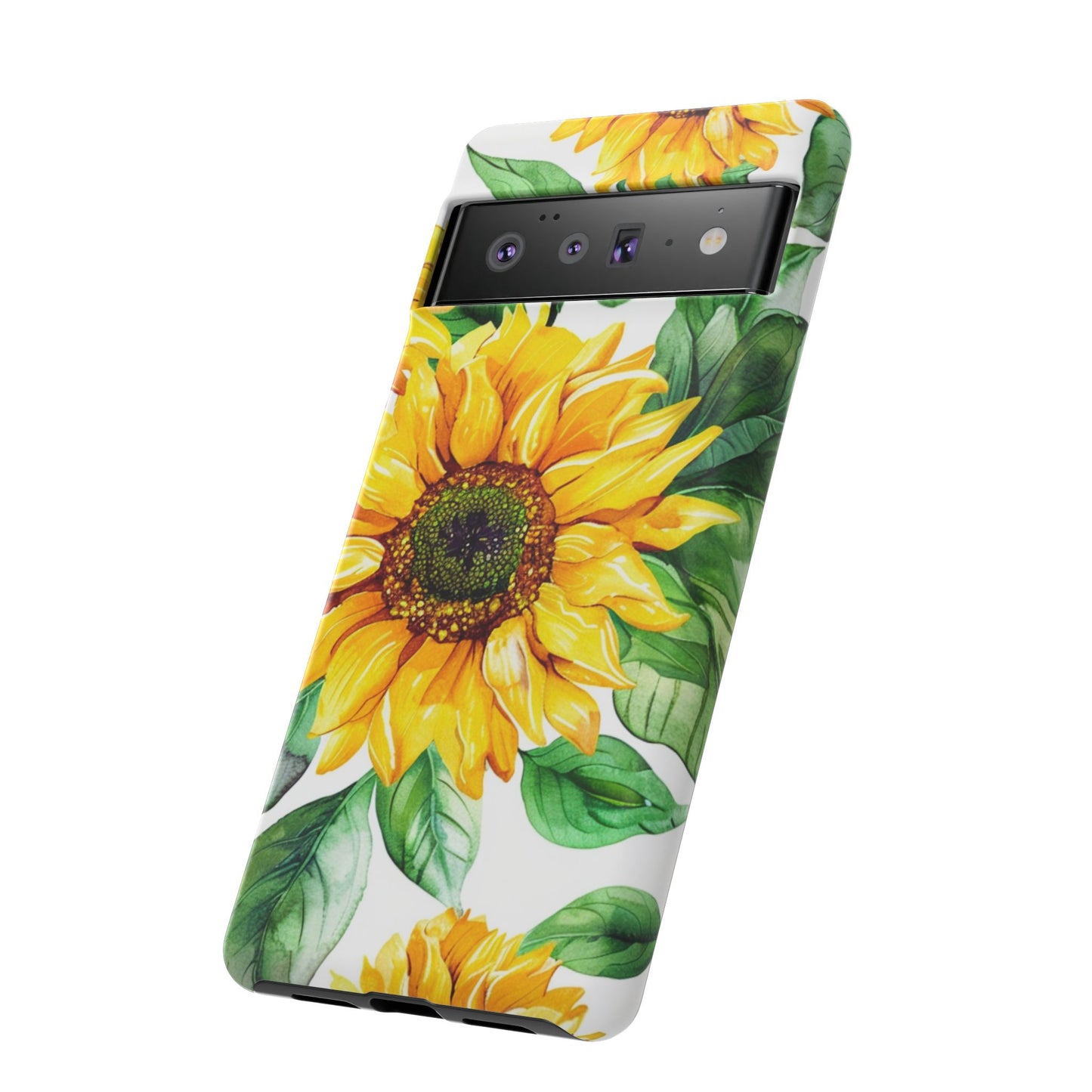 Sunflower Tough Phone Case — Bright Floral Protective Cover