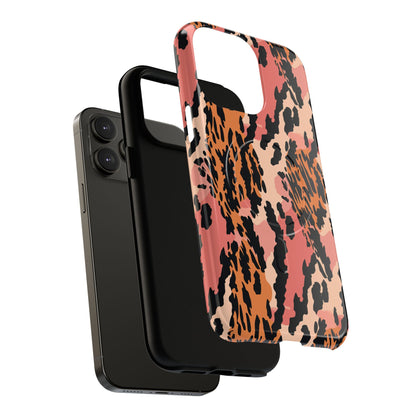 Leopard Print Tough Magnetic Phone Case — Slim Protective iPhone Cover