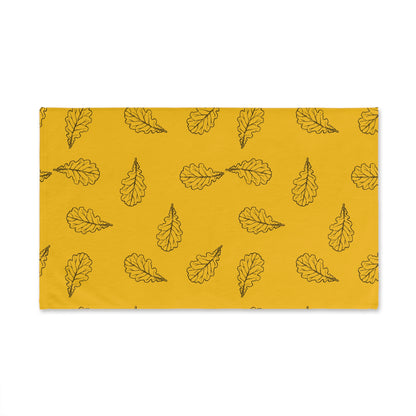Yellow hand towell with leaf design-Soft,absorbente and stylish Hand Towel,yellow hand towel with leaf design perfecto for kitchen bathroomn, perfect give for house