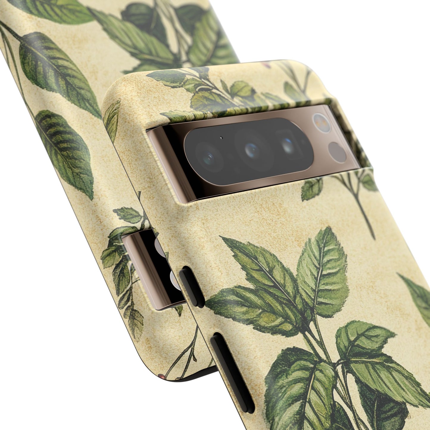 Botanical Leaves Tough Phone Case — Vintage Green Plant Print