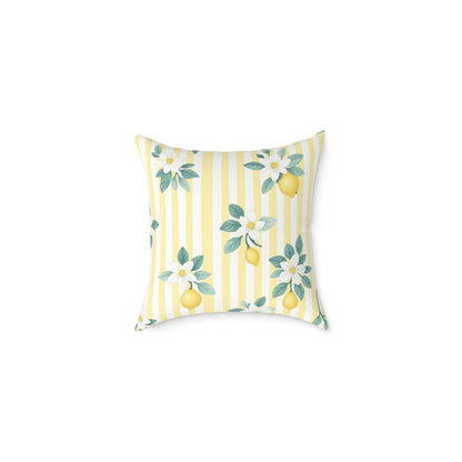 Square Poly Canvas Pillow lemon lovers